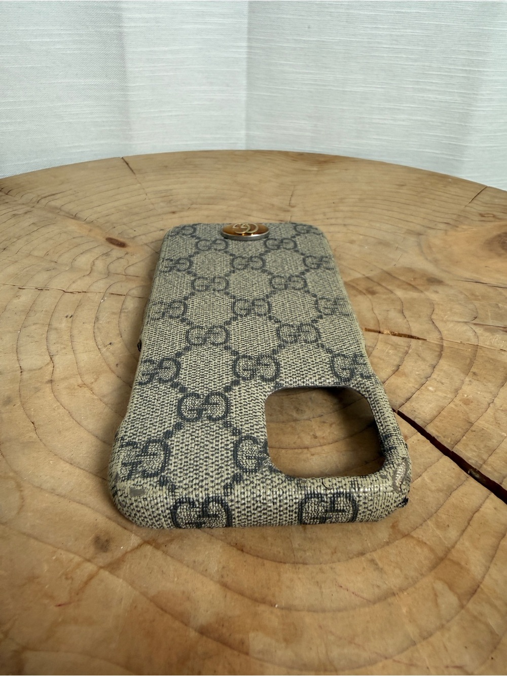 Gucci Ophidia GG Supreme iPhone 12 12 Pro Case Beige Double G - Picture 5 of 13